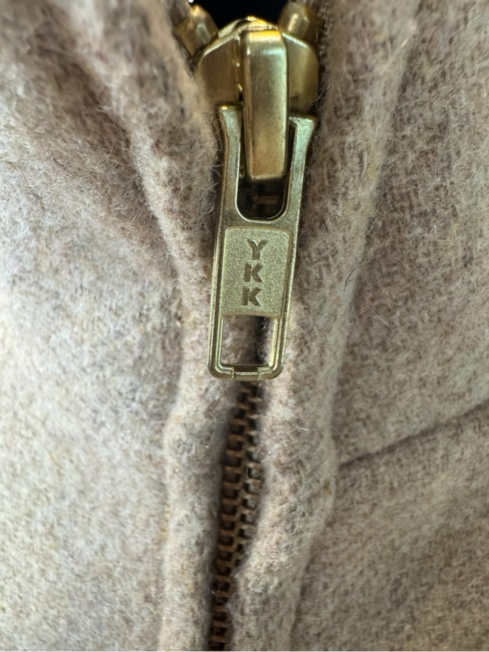 J.Crew Camel Wool Blend Zip Front Village Coat Women’s Size 12 - Picture 8 of 11
